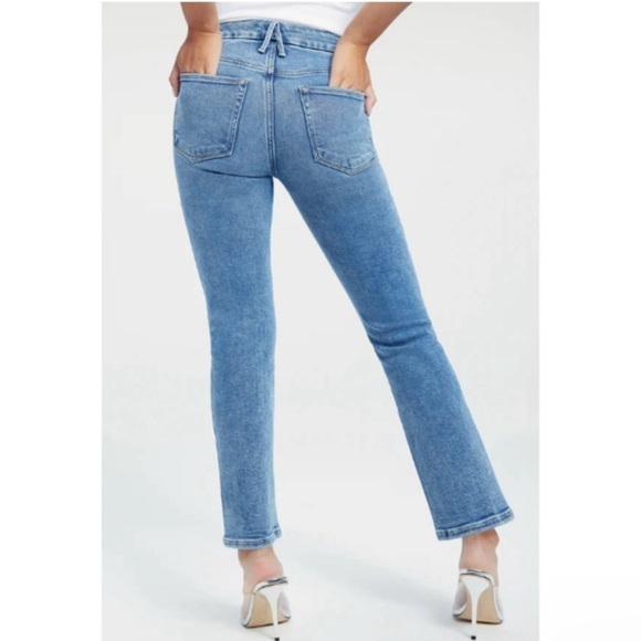 Good American Petite Straight Jeans - size 0/25 - Picture 3 of 6